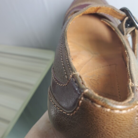 Naya 6.5 Jupiter Anthropologie Heels Retro Vintage Style Buckle Mary Jane Brown - Picture 12 of 14